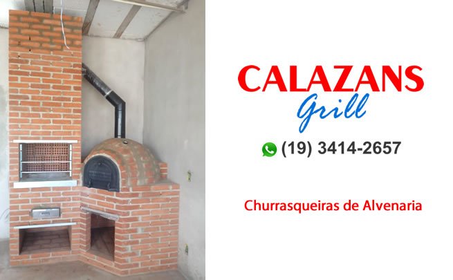 churrasqueiras de tijolo com bancada